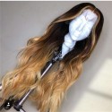 Magic Love Human Virgin Hair Ombre Wave Pre Plucked Lace Front Wig And Full Lace Wig For Black Woman Free Shipping (MAGIC0143)