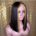 Magic Love Human Unprocessed Human Virgin Pre Plucked Ombre Bob Lace Wigs (magic0123)