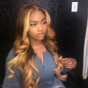 Magic Love Human Virgin Hair 13x6 SUMMERELLA Style Lace Front Wig And Full Lace Wig For Black Woman Free Shipping (MAGIC0356)