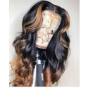 Magic Love Human Virgin Hair 13x6 1b/27 Lace Front Wig And Full Lace Wig For Black Woman Free Shipping (MAGIC0367)