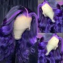 Magic Love Pre Plucked Factory Stock Color Purple  Human Hair Wigs Free Shipping (MAGIC0555)