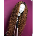  Magic Love Human Virgin Hair Ombre Curly Pre Plucked Lace Front Wig And Full Lace Wig For Black Woman Free Shipping (MAGIC0145)
