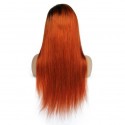 Magic Love Pre Plucked Lace Front Wig And Full lace wig Factory Stock Ombre Color 1B/Orange  Human Hair wigs (MAGIC0173)