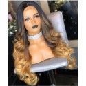 Magic Love Human Virgin Hair Ombre 1b/27 Pre Plucked Lace Front Wig And Full Lace Wig For Black Woman Free Shipping (MAGIC0165)