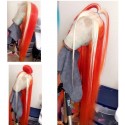 Magic Love Human Virgin Hair Ombré Orange  Wigs With Pre Plucked Lace Front Wig And Full Lace Wig For Black Woman Free Shipping (MAGIC0355)