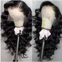Magic Love Human Virgin Hair Loose Curl Pre Plucked Lace Front Wig For Black Woman Free Shipping(Magic0169)