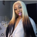 Magic Love Human Virgin Hair Ombre Color Pre Plucked Lace Front Wig And Full Lace Wig For Black Woman Free Shipping (MAGIC0386)