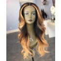  Magic Love Human Virgin Hair Ombre 1b/27 Pre Plucked Lace Front Wig And Full Lace Wig For Black Woman Free Shipping (MAGIC0161)