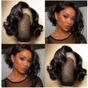 Magic Love Human Virgin Hair Summer Bob Natural Color Pre Plucked Lace Front Wig And Full Lace Wig For Black Woman Free Shipping (MAGIC0239)