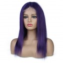 Magic Love Pre Plucked Lace Front Wig And Full lace wig Factory Stock Purple Color Human Hair wigs (MAGIC0174)