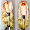  Magic Love Human Virgin Hair Ombre Color Pre Plucked Lace Front Wig And Full Lace Wig For Black Woman Free Shipping (MAGIC0216)