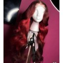 Magic Love Pre Plucked Factory Stock 13x6 Burgundy 99J Ombre Color  Wave Human Hair wigs (MAGIC0392)