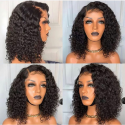 Magic Love Human Virgin Hair Bob Curl Pre Plucked Lace Wig For Black Woman Free Shipping(Magic0235)