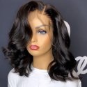  Magic Love Human Virgin Hair Bob Wavy Pre Plucked Lace Front &Full Lace Wig For Black Woman Free Shipping(Magic0237)