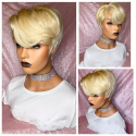 Magic Love Human Virgin Hair Bob Blonde 613 Pre Plucked Lace Front Wig And Full Lace Wig For Black Woman Free Shipping (MAGIC0516)