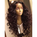 Magic Love Human Virgin Hair Loose Curl Pre Plucked Lace Wig For Black Woman Free Shipping(Magic0220)