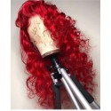 Magic Love Human Virgin Hair Ombre Red Pre Plucked Lace Front Wig And Full Lace Wig For Black Woman Free Shipping (MAGIC0294)