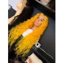 Magic Love Human Virgin Hair Yellow Pre Plucked Lace Front Wig And Full Lace Wig For Black Woman Free Shipping (MAGIC0509)