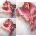 Magic Love Human Virgin Hair Summer Style Ice Pink Color Pre Plucked Lace Front Wig And Full Lace Wig For Black Woman Free Shipping (MAGIC0272) 