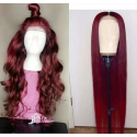 Magic Love Pre Plucked Factory Stock Burgundy Color 99J Human Hair wigs (MAGIC0111)