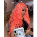 Magic Love Human Virgin Hair Orange Color Pre Plucked Lace Front Wig And Full Lace Wig For Black Woman Free Shipping (MAGIC0462)