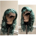 Magic Love Human Virgin Hair Green Color Pre Plucked Lace Front Wig And Full Lace Wig For Black Woman Free Shipping (MAGIC0411)
