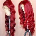 Magic Love Human Virgin Hair Red Pre Plucked Lace Front Wig And Full Lace Wig For Black Woman Free Shipping (MAGIC0352)