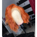 Magic Love Human Virgin Hair Orange Bob Pre Plucked Lace Front Wig And Full Lace Wig For Black Woman Free Shipping (MAGIC0455)