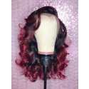 Magic Love Pre Plucked Factory Stock Burgundy Color 1B/99J Wave Human Hair wigs (MAGIC0338)