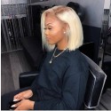 Magic Love Hair Brazilian Virgin Hair Ombre 4/613 Bob Lace Front Wig&Full Lace Wig(Magic0195)