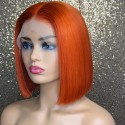 Magic Love Pre Plucked Lace Front Wig And Full Lace Wig  BOB STRAIGHT Orange Color Human Hair wigs (MAGIC0100)