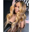 Magic Love Human Virgin Hair High Light 1b/27 Pre Plucked Lace Front Wig And Full Lace Wig For Black Woman Free Shipping (MAGIC0544)