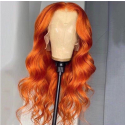 Magic Love Human Virgin Hair Orange Wigs With Pre Plucked Lace Front Wig And Full Lace Wig For Black Woman Free Shipping (MAGIC0354)