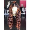 Magic Love Human Virgin Hair Ombre Color Wave Pre Plucked Lace Front Wig And Full Lace Wig For Black Woman Free Shipping (MAGIC0322)