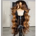 Magic Love Human Virgin Hair 1B/27 Pre Plucked Lace Front Wig And Full Lace Wig For Black Woman Free Shipping (MAGIC0523)