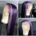 Magic Love Human Virgin Hair Ombre Purple Pre Plucked Lace Front Wig And Full Lace Wig For Black Woman Free Shipping (MAGIC0315)