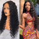  Magic Love Human Virgin Hair Pre Plucked Natural Color 13x6 Lace Front Wig For Black Woman Free Shipping(Magic0210)
