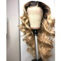Magic Love Human Virgin Hair Ombre Color Pre Plucked Lace Front Wig And Full Lace Wig For Black Woman Free Shipping (MAGIC0318)