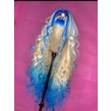 Magic Love Human Virgin Hair Ombre Blue Pre Plucked Lace Front Wig And Full Lace Wig For Black Woman Free Shipping (MAGIC0463)