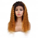 Magic Love Human Virgin Hair Ombre curly Pre Plucked Lace Front Wig &Full Lace wig For Black Woman Free Shipping(Magic0106)