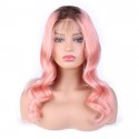 Magic Love Pre Plucked Ombre Factory Stock Color 4 Pink Human Hair wigs (MAGIC0110)
