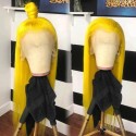 Magic Love Human Virgin Hair Yellow Pre Plucked Lace Front Wig And Full Lace Wig For Black Woman Free Shipping (MAGIC0255)