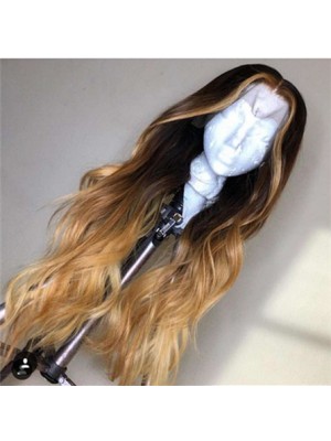 Magic Love Human Virgin Hair Ombre Wave Pre Plucked Lace Front Wig And Full Lace Wig For Black Woman Free Shipping (MAGIC0143)