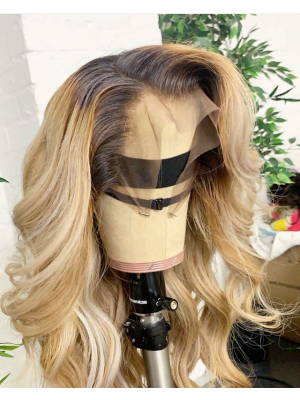 Magic Love Human Virgin Hair Ombre Color Pre Plucked Lace Front Wig And Full Lace Wig For Black Woman Free Shipping (MAGIC0222)