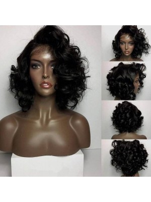 Magic Love Human Virgin Hair Curl Bob Pre Plucked Lace Front Wig and Full Lace Wig For Black Woman Free Shipping(Magic047)
