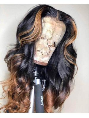 Magic Love Human Virgin Hair 13x6 1b/27 Lace Front Wig And Full Lace Wig For Black Woman Free Shipping (MAGIC0367)