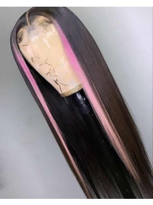 Magic Love Human Virgin Hair Ombre Pink Pre Plucked Lace Front Wig And Full Lace Wig For Black Woman Free Shipping (MAGIC0483)