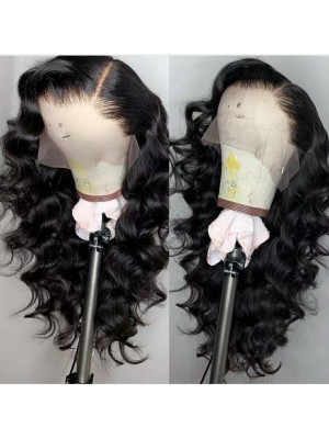 Magic Love Human Virgin Hair Loose Curl Pre Plucked Lace Front Wig For Black Woman Free Shipping(Magic0169)