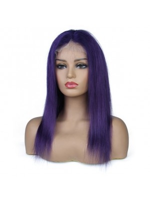 Magic Love Pre Plucked Lace Front Wig And Full lace wig Factory Stock Purple Color Human Hair wigs (MAGIC0174)