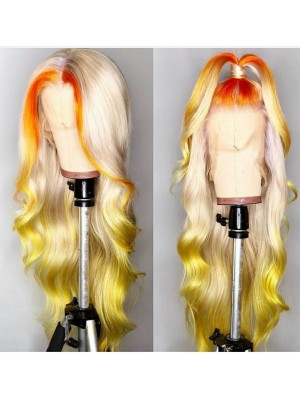  Magic Love Human Virgin Hair Ombre Color Pre Plucked Lace Front Wig And Full Lace Wig For Black Woman Free Shipping (MAGIC0216)